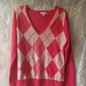 NY&Co Argyle Sweater-Lg-NWOT